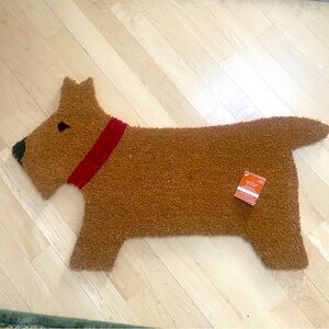 Cute holiday Dog Lovers lovers doormat door welcome Scottie Yorkie Puppy Mat NWT